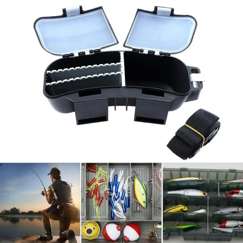 

Outdoor Durable Multifunction Plastic Lure Hook Bait Tackle Waist Fishing Tackle Spoons Hooks Reels Storage Box with Waist Belt