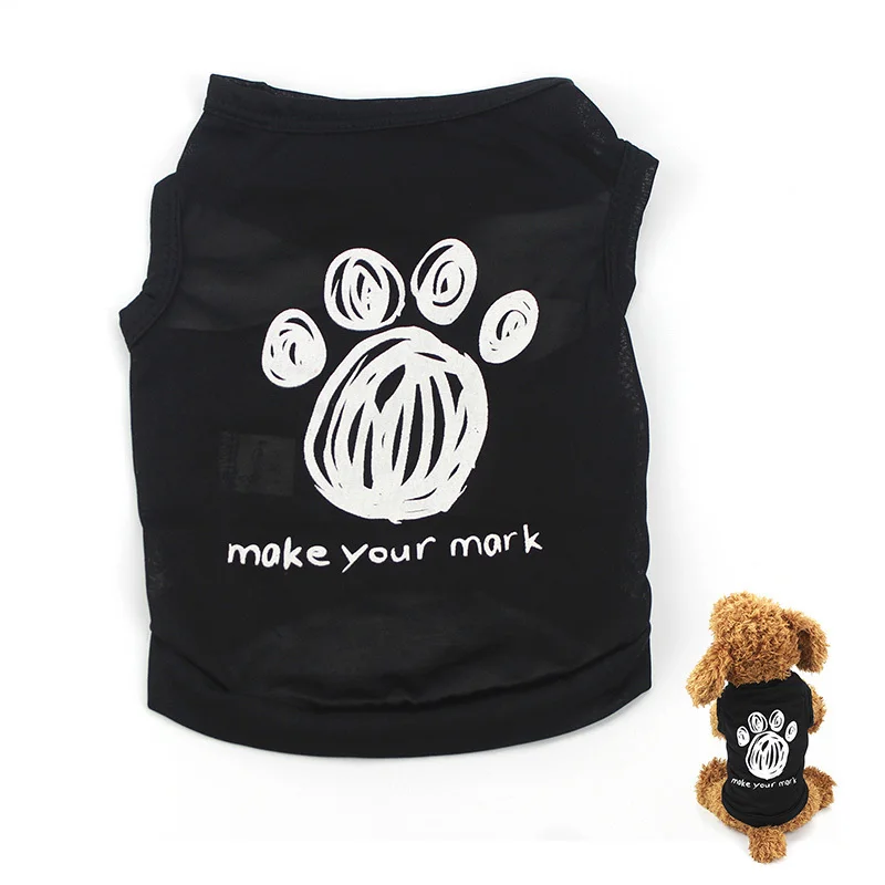 Cat Clothes Puppy Shirt Dogs Halloween Cat Vest Small Dog Clothing Pet T-shirt Summer Ropa Perro Yorkie Bulldog