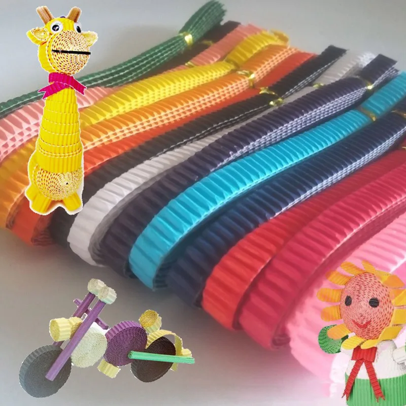 Одноцветная бумага для оригами Детский Набор для творчества ручная работа цветные гофрированные материалы для бумажного моделирования малыш Скрапбукинг вечерние Свадебный декор