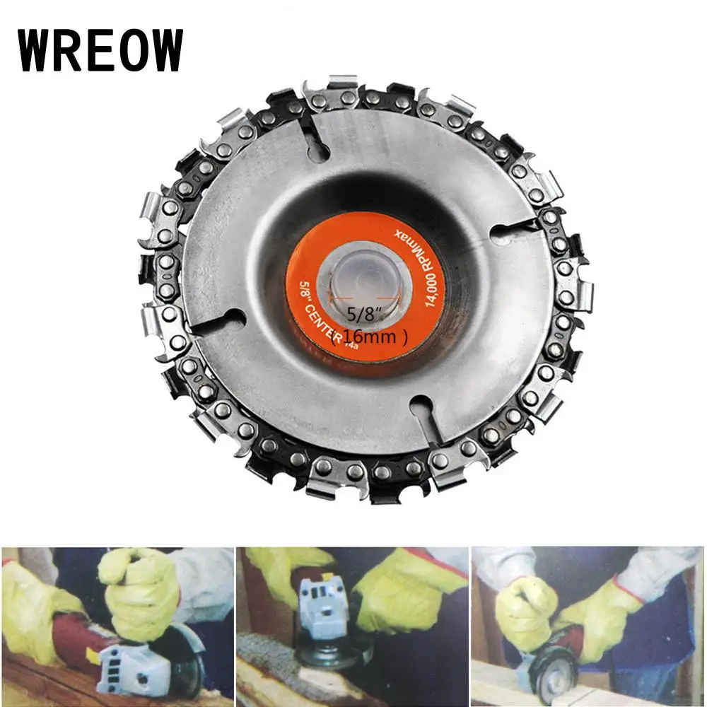 2pc Chainsaw Blade metal 4inch Wood Carving Disc Angle Grinders