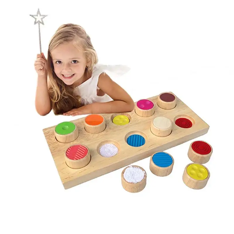 Toys For Children Memory Touch Flip Board Wooden Blocks Toys Kids Montessori Learning Educational Toy Christmas Gift