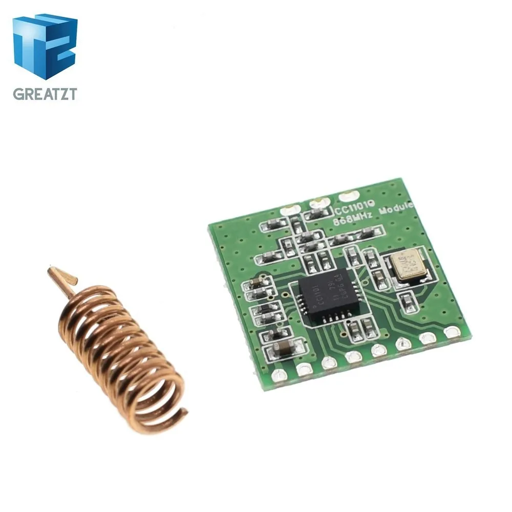 

CC1101 Wireless Module Long Distance Transmission Antenna 868MHZ SPI Interface Low Power M115 For FSK GFSK ASK OOK MSK 64-byte