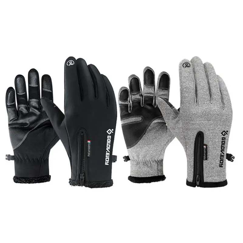 Las mujeres de los hombres de esquí polar guantes pantalla táctil caliente Eldiven Snowboard nieve impermeable Esqui al aire libre de Invierno Caliente guante