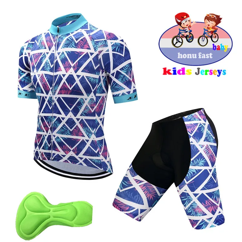Kids Cycling Jersey 2019 Wear Short Sleeves Cycling Set Boys Bike
