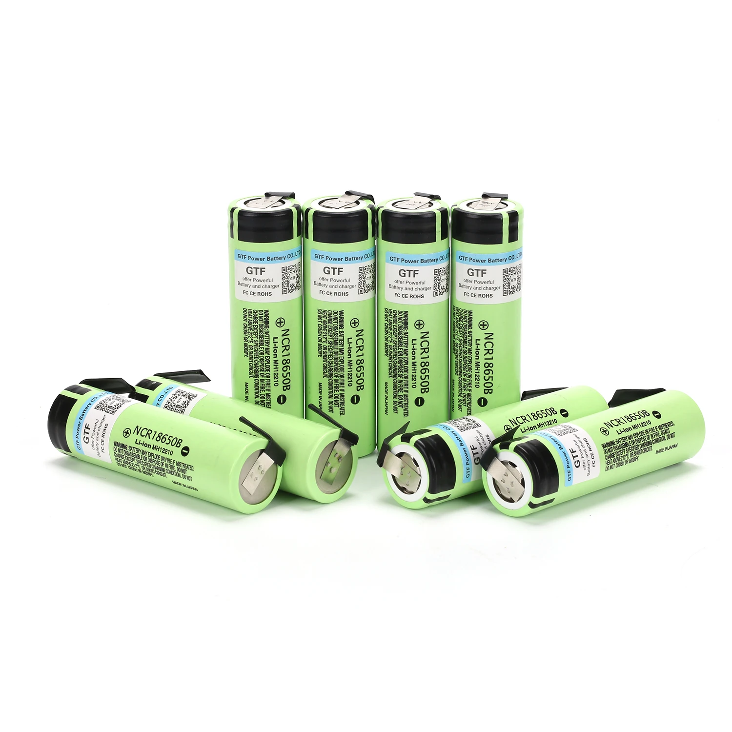 

GTF 100% Original 3.7V 3400mAh 18650 NCR18650B Rechargeable Lithium Battery for Panasonic Battery+ DIY nickel li-ion Batteries