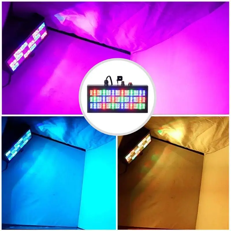 

18 LED Strobe RGB Flash Light Stage Lighting Sound Activated Christmas DJ KTV Party Projector Club Bar Decor Lamp
