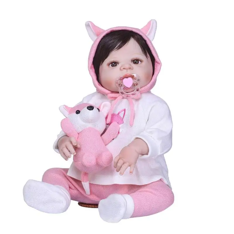 

NPK 3D Lovely Realistic Simulation Doll Lifelike Vinyl Reborn Baby Doll Toy