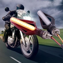 Светодио дный 24 LED Moto хвост rcycle rbike индикатор интимные аксессуары тормозной указатель поворота двойной цвет туман лампа мигает для Harley