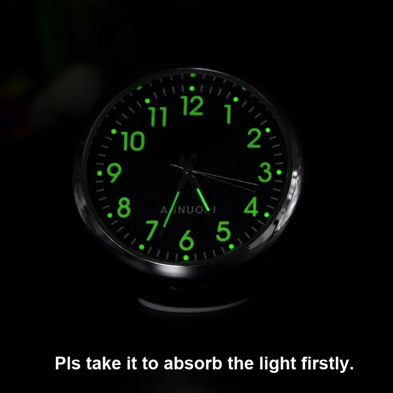  Mini Clock In Car Luminova Mechanics Quartz Clock Mini Car Watch Digital Car Clock Automobile Clock
