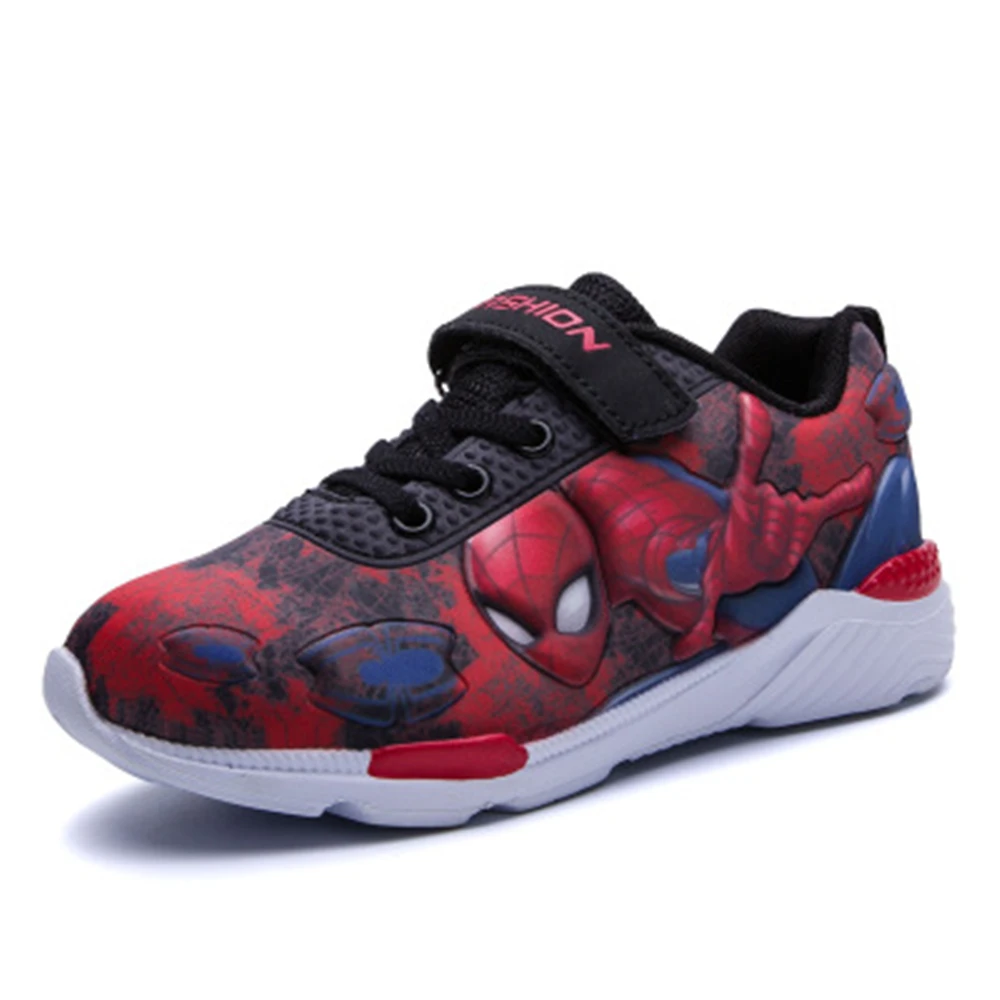 Promotion New Yeezys Air Yeezys Spiderman Leisure Sports Shoes Up Sneakers Running Shoool Boy Child Primary Sport Shoe 