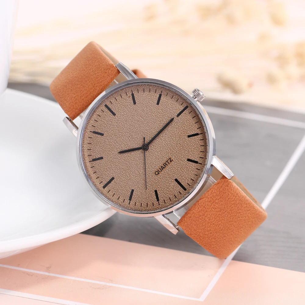 

2019 Luxury Scrub Dial Wrist Watch Korean Leather Creative Women Quartz Watch Women Reloj Mujer Ladies Digital Watch Men Watch