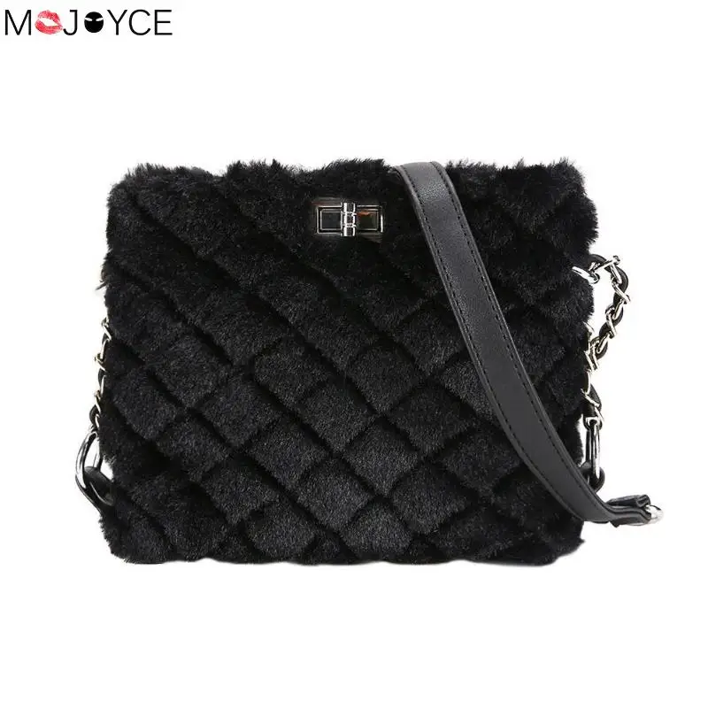 

Fashion Women Chain Crossbody Bags Casual Messenger Bag Plaid Print Shoulder Bags For Winter Ins Hot bolsa feminina