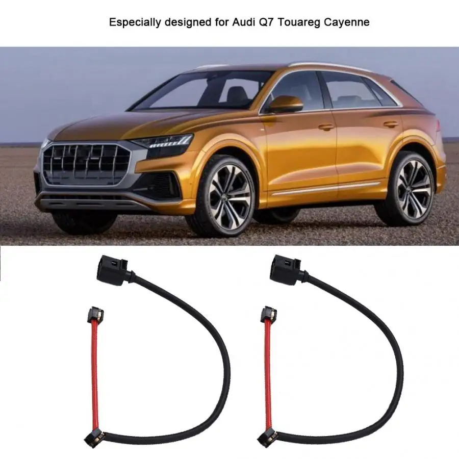 

2Pcs Front Brake Pad Wear Sensor 7L0907637 for Audi Q7 Porsche Cayenne VW Touareg Cable Good wear resistance New Arrivals
