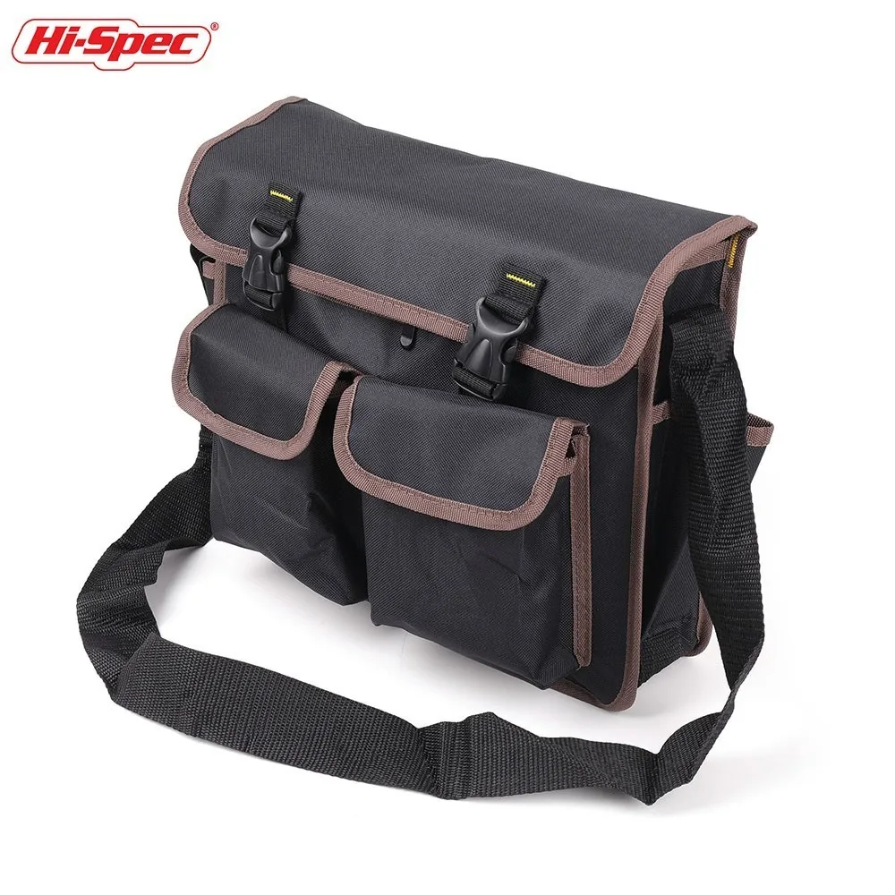 

Hi-Spec Tool Bag Electrician Toolkit Waterproof Tool Bag Belt Large Capacity Shoulder Work BagTool Pouch Storage Organizer