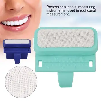 

2 Colors Dental Endodontic Files Measure Ruler Oral Cleansing with Finger Ring
