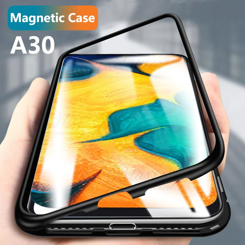 Для Samsung A30 чехол с магнитной адсорбцией флип для Galaxy A 30 магнит металлический