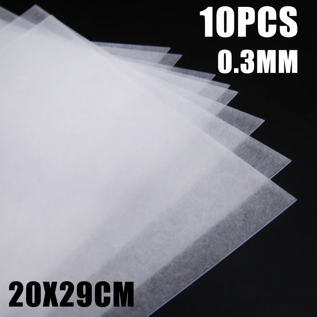 

10pcs/set Translucent Heat Shrink Film Sheets Scrapbooking Paper DIY Jewelry Making Craft Decor Cards Rough Polish Board