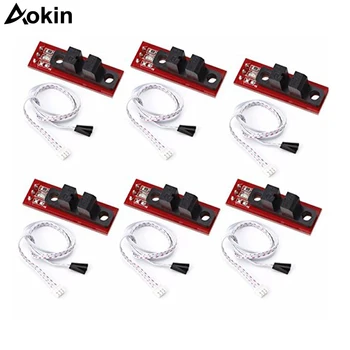 

6Pcs Optical Endstop 3D Printer Parts Optical Switch Sensor Photoelectric Light Control Limit Switch Module with 1M Cable