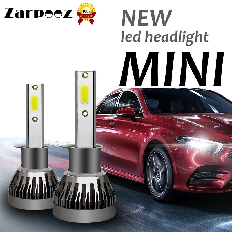 Zarpooz мини Canbus H4 H7 светодиодный фар автомобиля 12V H11 H8 H1 H3 9005 9006 9007 880 H27 72W фары для 6000K