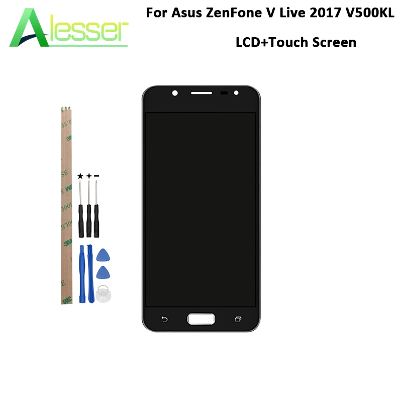 

Alesser For Asus ZenFone V Live 2017 V500KL LCD Display And Touch Screen 5.0'' New Tested Before Shipment +Tools And Adhesive