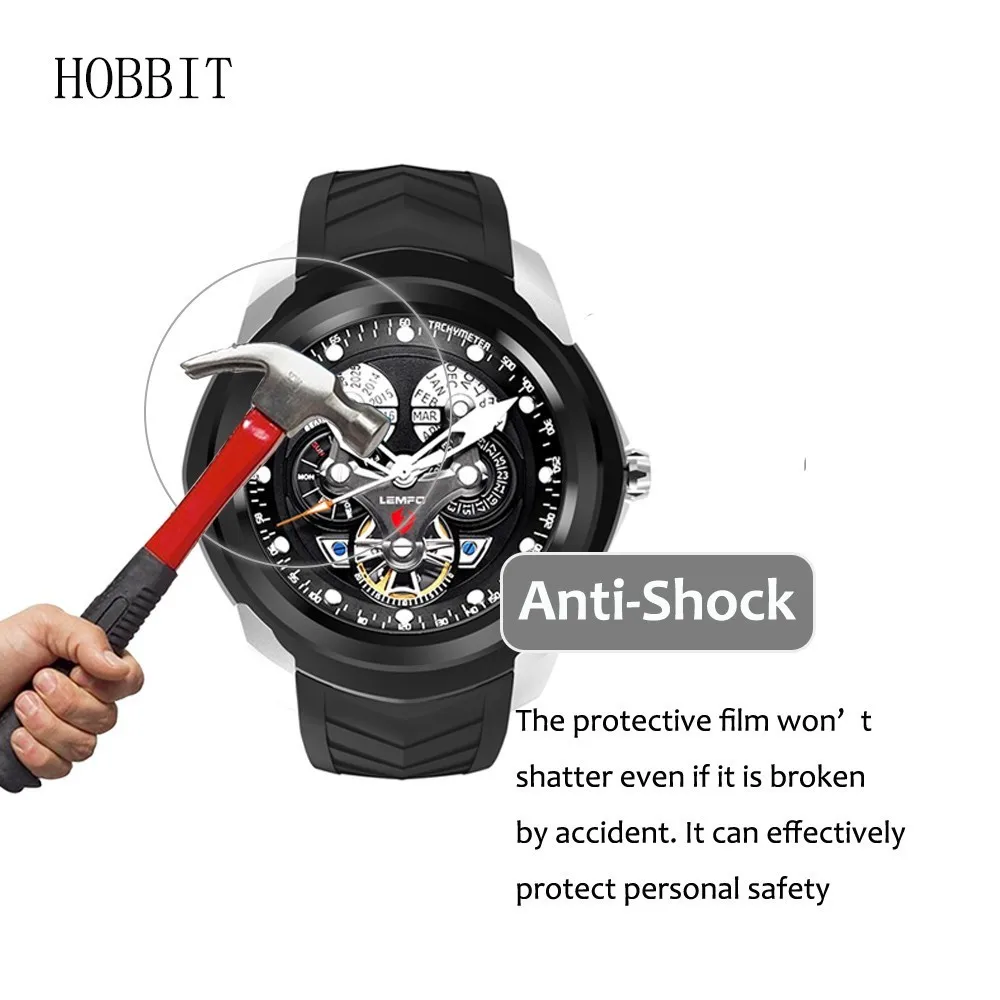 3 упаковки для LEMFO LF17 Смарт-часы защитная пленка против царапин анти-пузырьки gps Smartwatch Взрывозащищенная крышка протектор экрана
