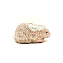 Роскошные кошельки Свадебная вечеринка для женщин Вечеринка сумка животных милый кролик одежда высшего качества клатчи элегантный Банни