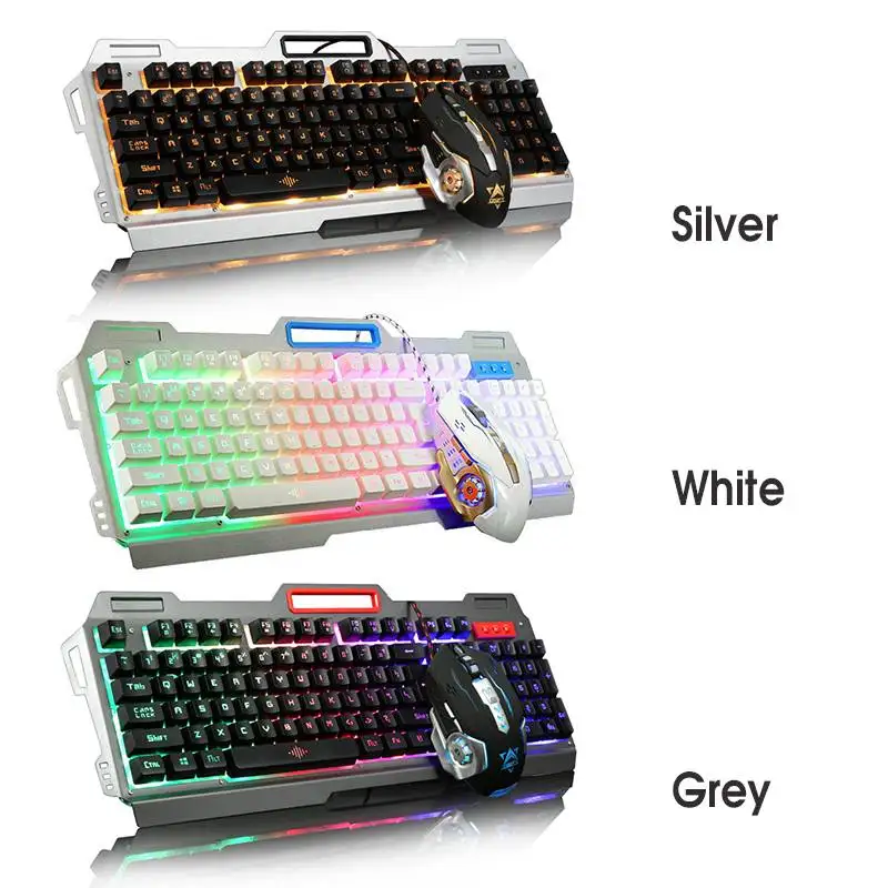 

1600DPI Wired Backlit illuminated Usb Gaming Keyboard Usb Gaming Keyboard Gaming Mouse Gamer Laptop Computer Mouse