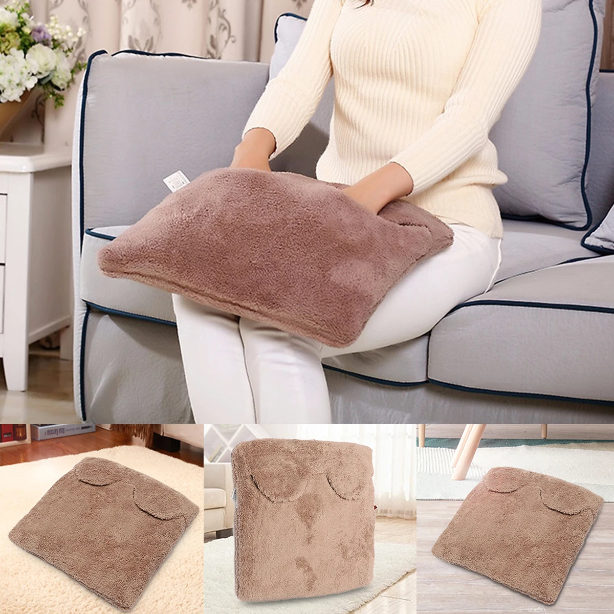 Electric Heated Pads Winter Feet Warming Slippers Heater Seats Sofa