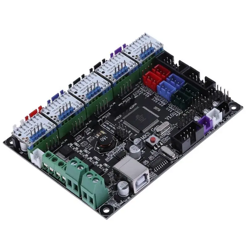 

MKS Gen V1.0 Intergrated Motherboard Mainboard Control Board +5pc TMC2130 V1.1 Stepper Motor Drivers w/ Heatsink 3D Printer Part