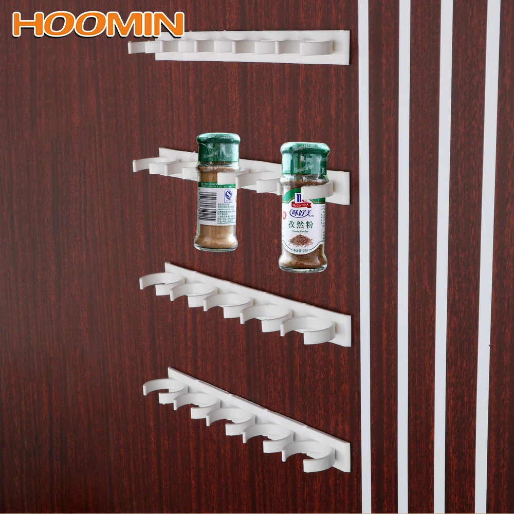 

2pcs 4pcs Cabinet Clip Shelf Racks Spice Rack Gripper Store Home Kitchen Organizer Seasoning Carrier Bottle Storage Holder