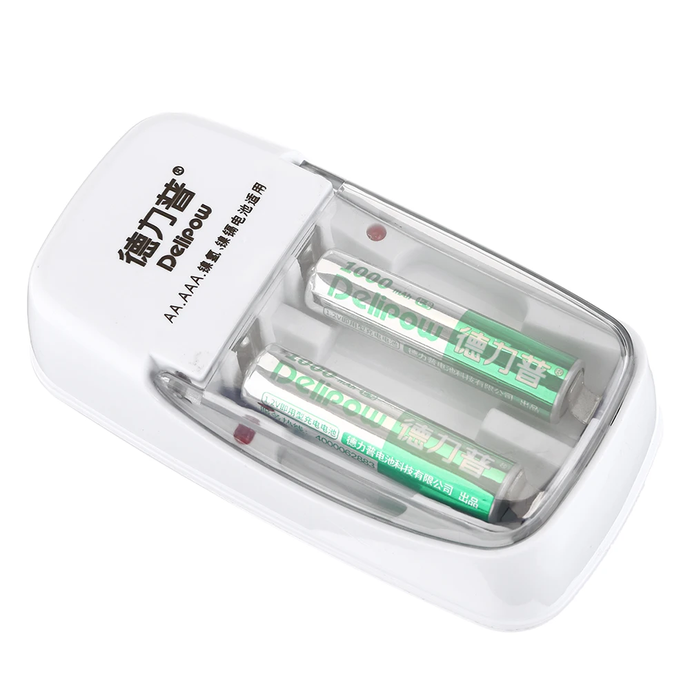 LEORY Delipow 2 слота AC 220V 1000mAh 1 V зарядное устройство с шт перезаряжаемая AAA Lipo