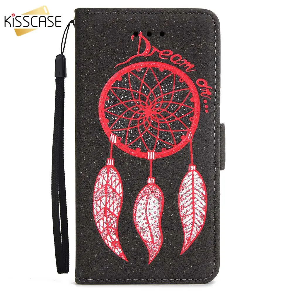 KISSCASE Leather Flip Case For iPhone X XR XS Max 5 5S SE 6 6S 7 8 Plus Card Slots Stand Cover Phone Bags | Мобильные телефоны и