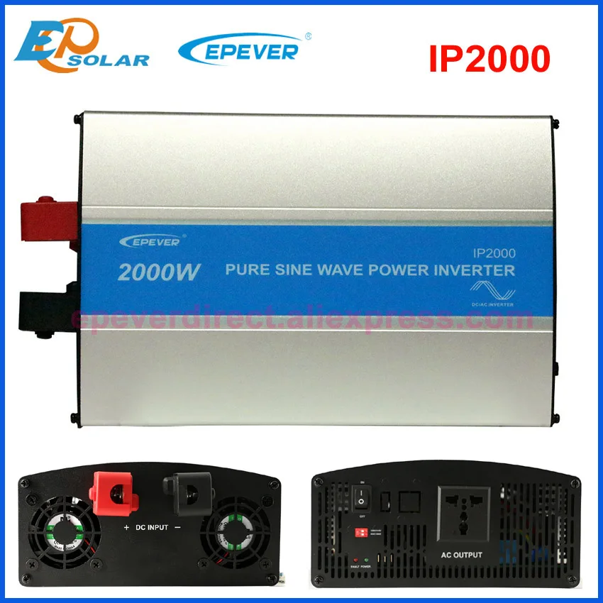 EPever 2000 Вт Чистая синусоида Инвертор 24 V/48 V Вход 110VAC 120VAC 220VAC 230VAC Выход-регулируемым приводом 50Гц 60Гц, и он имеет высокую эффективность конвертер IPower