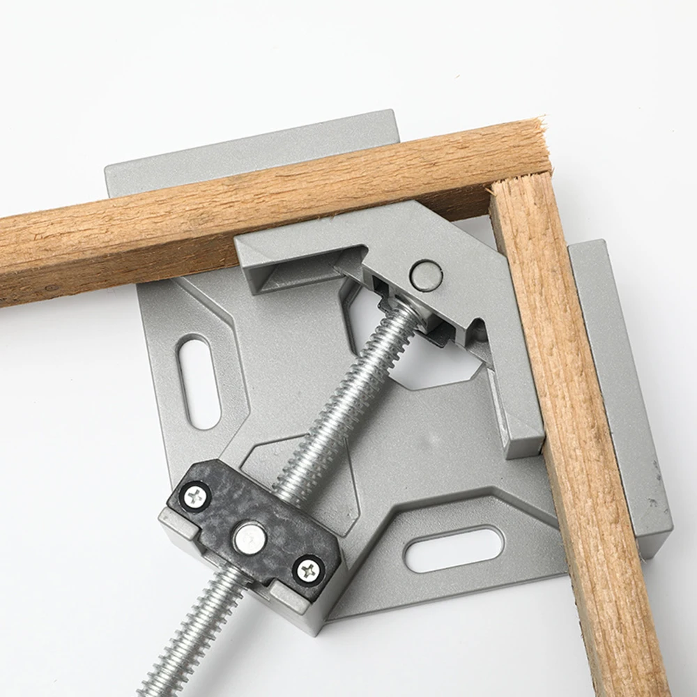 

90 Degree Metal Clamp Right Angle Frame Holder Woodworking Corner Welding Single Wood Handle Tools