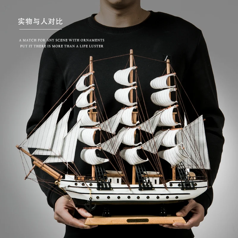 

Sailor Miniature Wooden Pirate Sailing Captain Ship Model Marine Decoration Accessories Modern Arts Office Home Decor Souvenirs