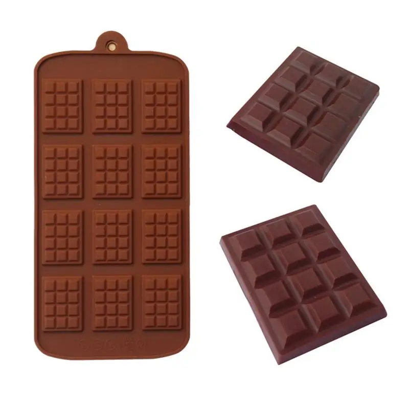 

Non-stick Silicone Waffle Mold chocolate mold Kitchen Bakeware Cake Mould Makers for Oven High-temperature Baking Set
