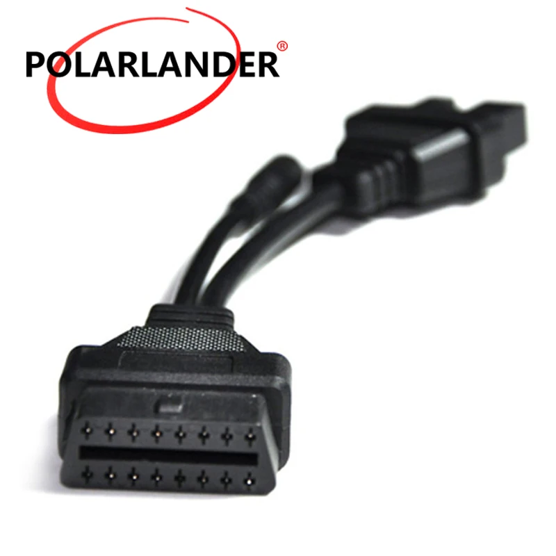 Кабель для диагностики автомобилей Mitsubishi 12pin к 16pin OBD2 кабель Услуги соединитель
