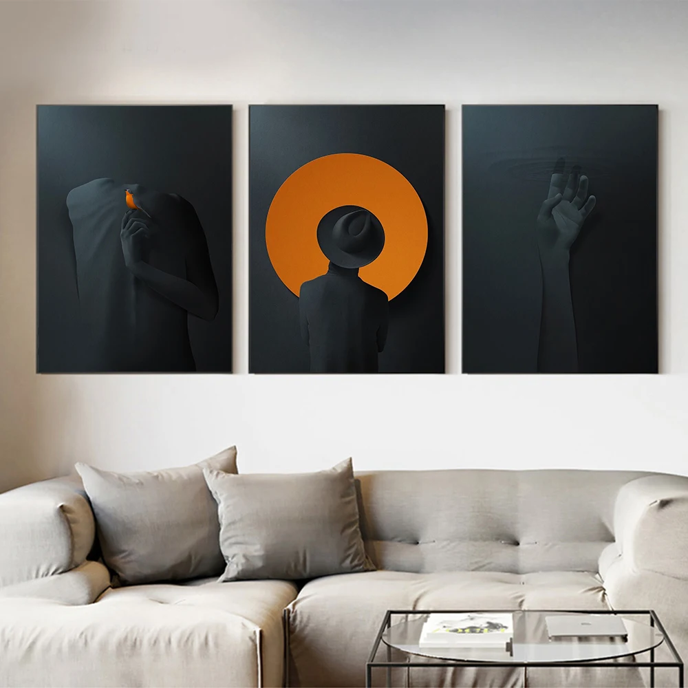 

Abstract Figure Modern Painting Posters and Prints Print on Canvas Wall Art Picture for Living Room Home Decor No Frame