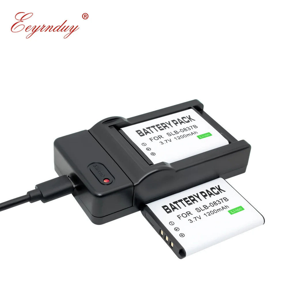 2 шт. SLB 0837B батарея + зарядное устройство для Samsung NV10 NV15 NV20 L83T L201 NV8 L301 батареи