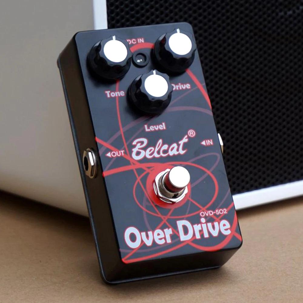 Belcat OVER DRIVE педаль эффектов для электрогитары True bypass OVD 502 Overdrive Stompbox с управлением