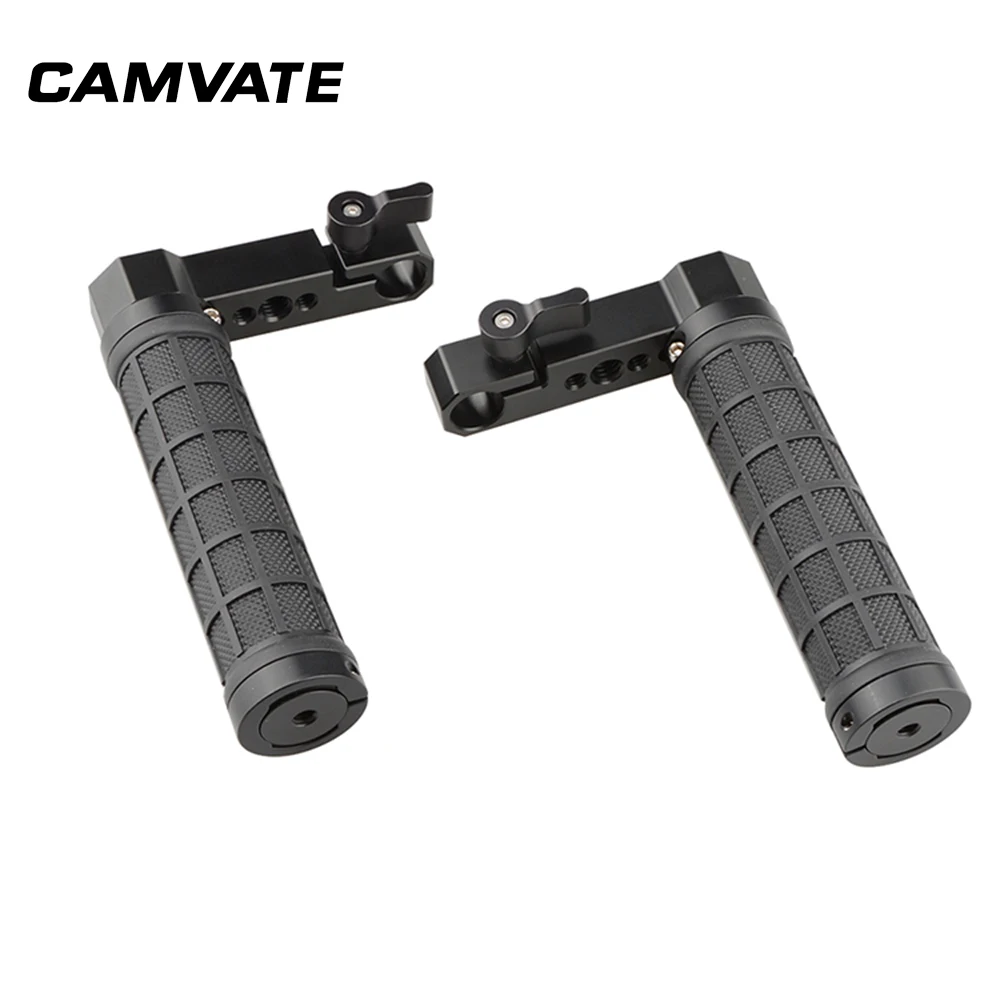 

CAMVATE Adjustable Rubber Handgrip L Type For Monitor Cage Rig (A Pair) C2078