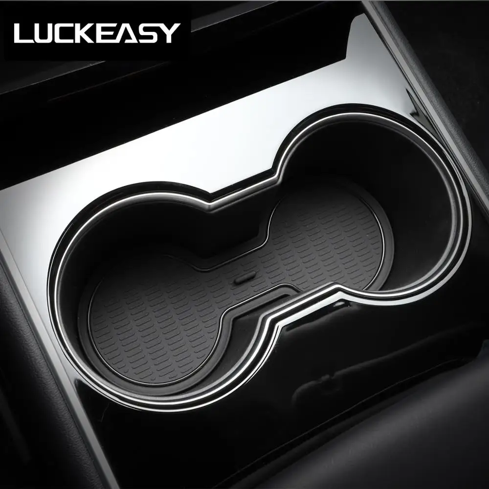 

LUCKEASY Automotive Cup Holders for Tesla Model 3 Interior Door Pad/Cup Door Pad/Non-Slip 8pcs