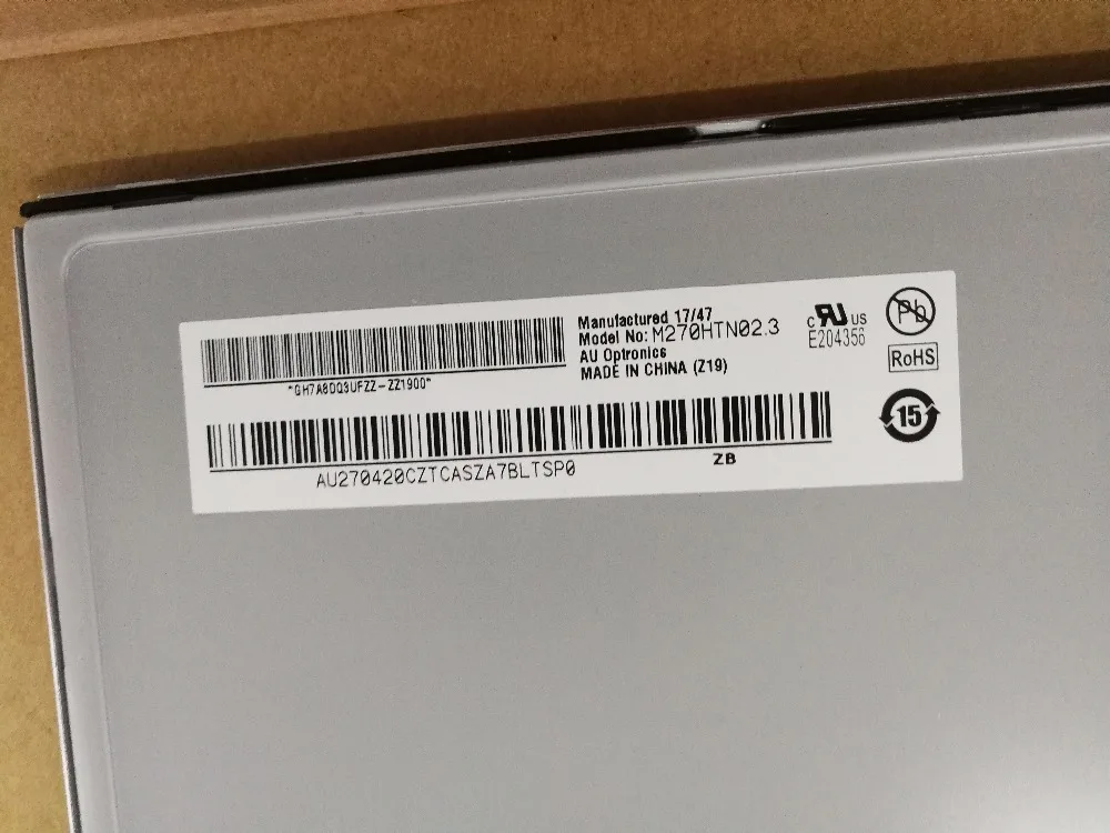  Original  LCD screen M270HTN02.3 M270HTN02 240hz The LCD screen