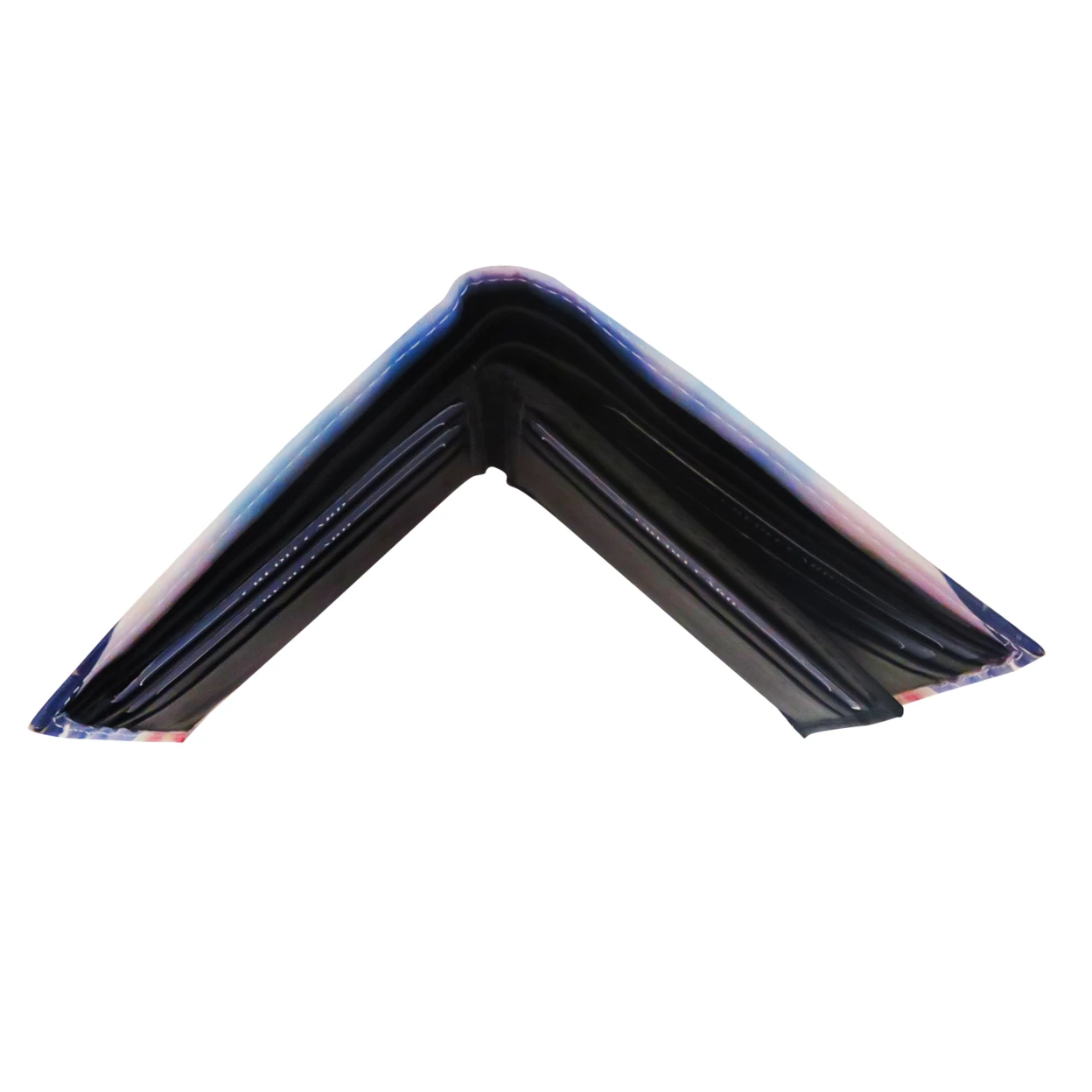AFONiE ручной работы Орел США принт Leather Bi fold Wallet| |