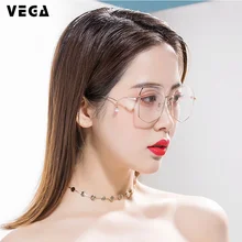 VEGA очки жемчуг шестиугольник оправ для Для женщин Винтаж роскошная дизайнерская оправа для очков последняя оправы для очков женские VG252
