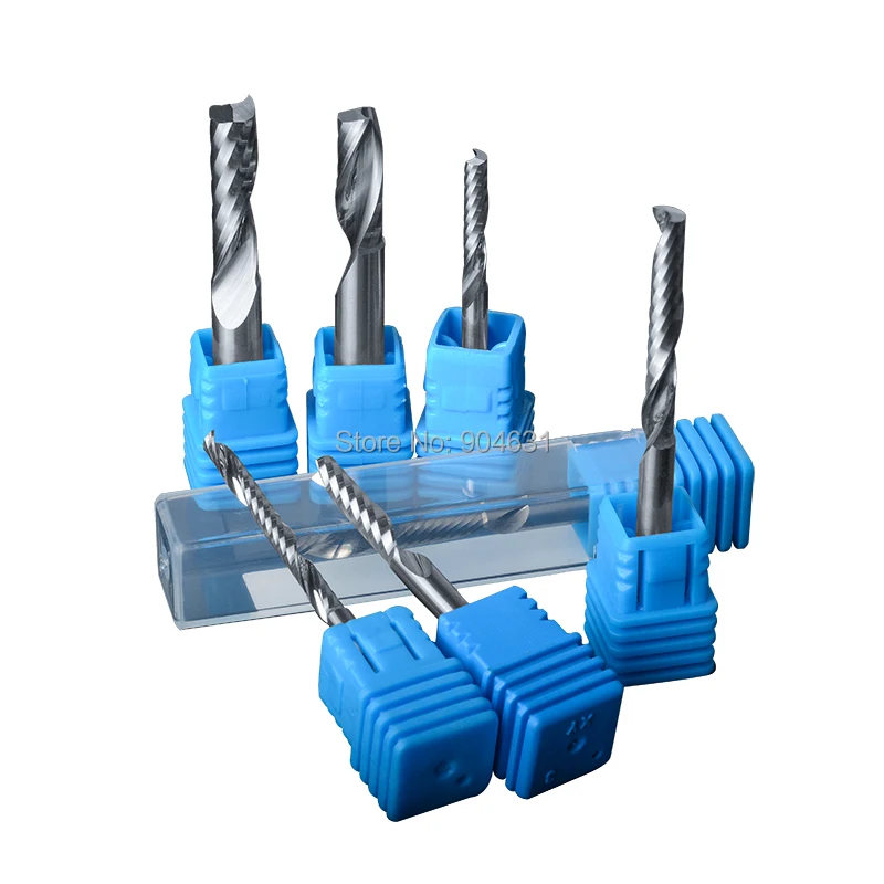 

8mm Grade A Single Flute Spiral Carbide End Mill Made Of Japanese SUMITOMO Solid Carbide For Cutting Acrylic PVC MDF Solid Wood