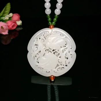 

2020 Popsocket Druzy Limited New Chakra Reiki Natural Pendant Zhou Yu Ya Xuan Hollow Carved Hetian Fish Every Year Necklace