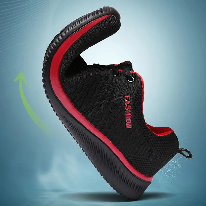 

Korean Walking Shoes 2019 Breathable Mesh Soft Bottom Trend Male Sport Leisure Casual Skate Run reef Men Sneakers Tenis Spring