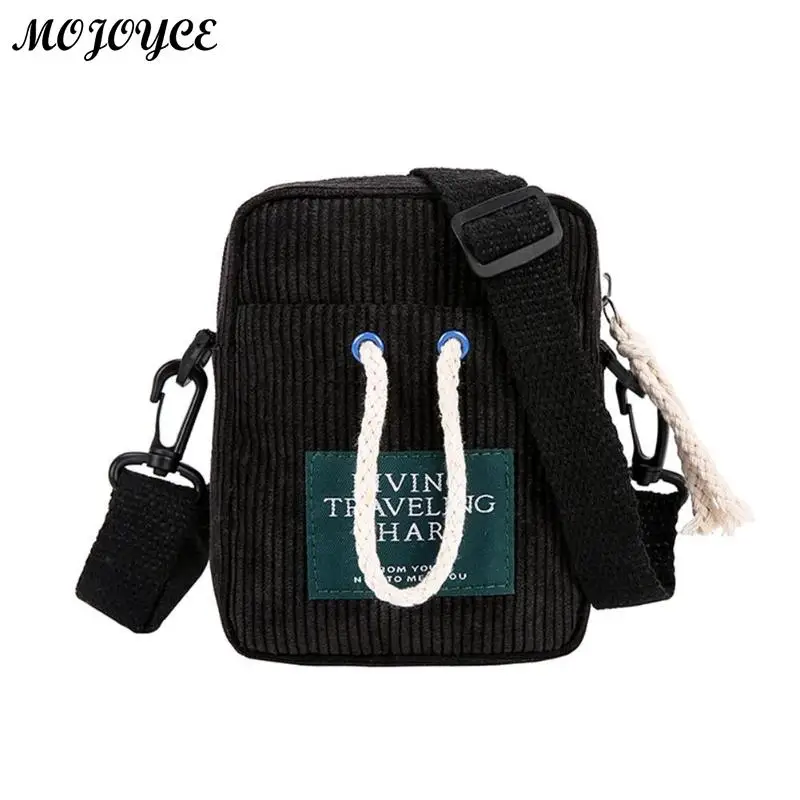 

Unisex Corduroy Crossbody Handbag Bag School Student Preppy Style Handbag Bags Women Travel Mini Waterproof Handbags Bag Satchel