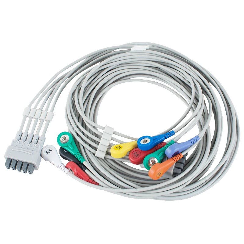 10 Lead Ekg Cable Leadwires Compatible Ge Marquette Patient Monitor In Toiletry Kits From Beauty